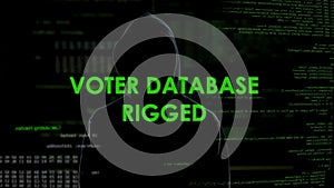 Dangerous spy rigged voter database, incorrect information, elections failure