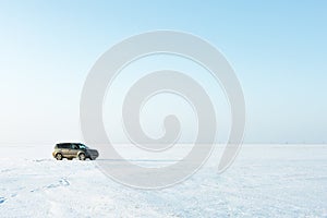 Dangerous travel by car in the winter