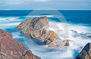 The Dangerous Waves Of The Altantic Ocean Smoothed Out With Long Exposure