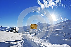 Dangerous Winter Road