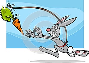 Dangling a carrot saying cartoon