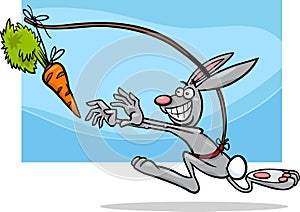 Dangling a carrot saying cartoon photo