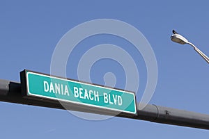 Dania Beach Boulevard Sign