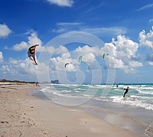 Dania Beach Kite Surfers