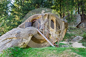 Daniel the Hesychast (Daniil Sihastru) hermitage cave near Putna