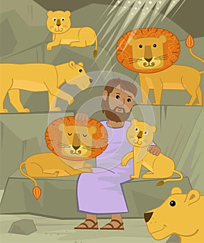 Daniel With Lions photo