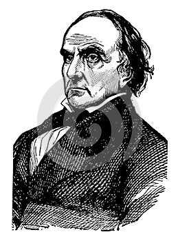 Daniel Webster vintage illustration