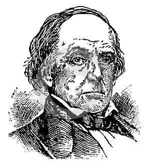 Daniel Webster, vintage illustration