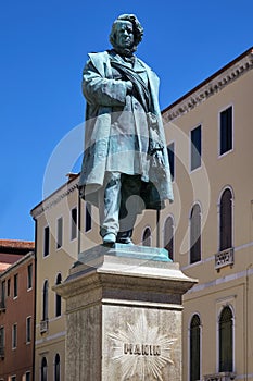 Daniele Manin statue in Venice, Italy