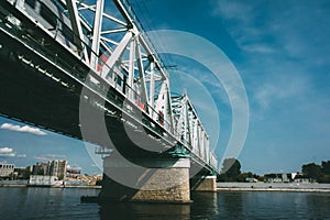 The Danilovskiy Bridge over the Moscow river