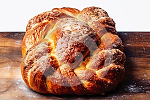 danis bread on a white background