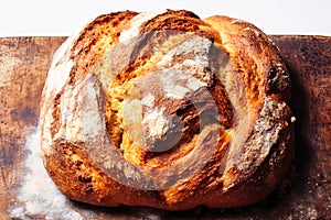 danis bread on a white background