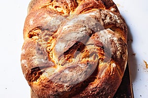 danis bread on a white background