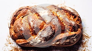 danis bread on a white background