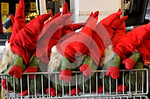 Danish christm elfs on sale in Copenhagen Denmark