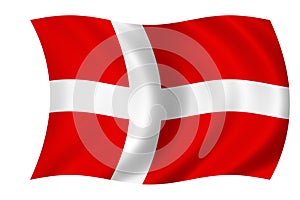 Danish flag photo