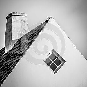 Danish house - gable and chimney