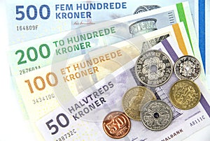 Danish kroner ( DKK ),