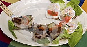 Danish open sandwiches