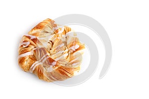 Danish pastries isolated on white background