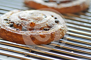 Danish pastry or sweet roll