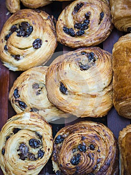 Danish raisin bread and bakery