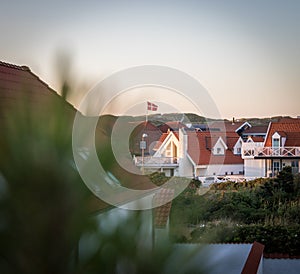 The Danish seaside town of Blokhus, Denmark