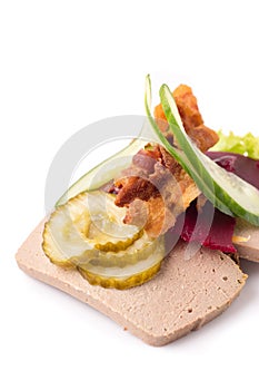 Danish specialties and national dishes, high-quality open sandwich