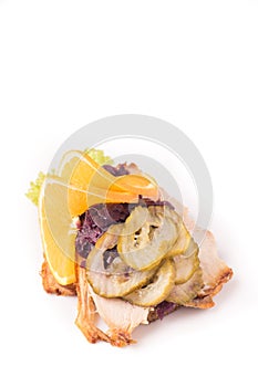 Danish specialties and national dishes, high-quality open sandwich