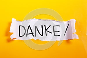 Danke, Motivational Words Quotes Concept