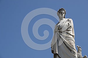 Dante Alighieri's statue, Florence, Italy