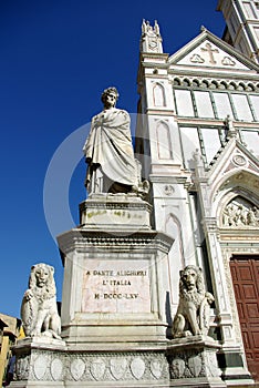 Dante's statue, Florence