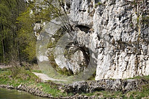 Danube breakthrough from Kelheim to Weltenburg monastery with rocks