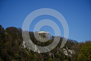 Danube breakthrough from Kelheim to Weltenburg monastery with rocks