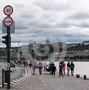 Danube, Buda Castle and SzÃ©chenyi Chain Bridge in the background