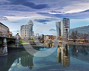 Danube Canal of Vienna - Austria photo