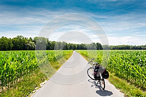 Danube cycle path / trail / route