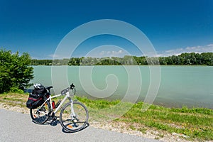 Danube cycle path / trail / route