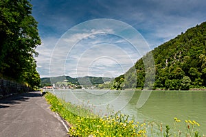 Danube cycle path / trail / route