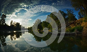Danube delta landscape