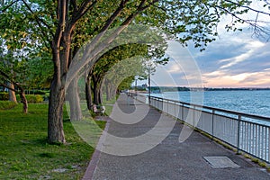 Danube garden in Bulgarian town Silistra.