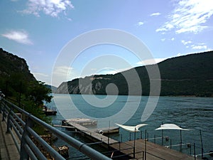 Danube near Iron Gates dam