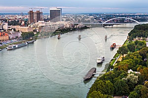 Danube River in Bratislava, Slovakia