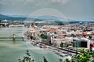 Danube river in Budapest