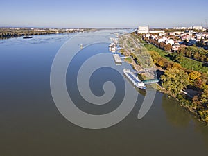 Danube River and City of Ruse, Bulgaria