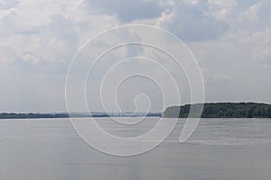 Danube River, passing through the town of Silistra, Bulgaria