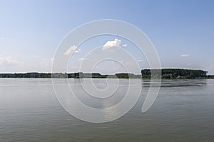 Danube River, passing through the town of Silistra, Bulgaria