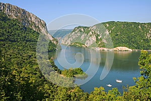 Danube River, Romania And Serbia photo
