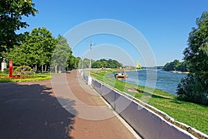 Danube riverfront in Calarasi Central Park