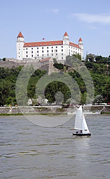 Danube under Bratislava castle